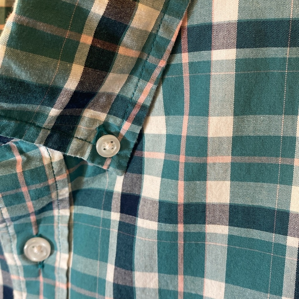 J. Crew Men's Green Plaid Shirt XL slim fit - Picture 3 of 5